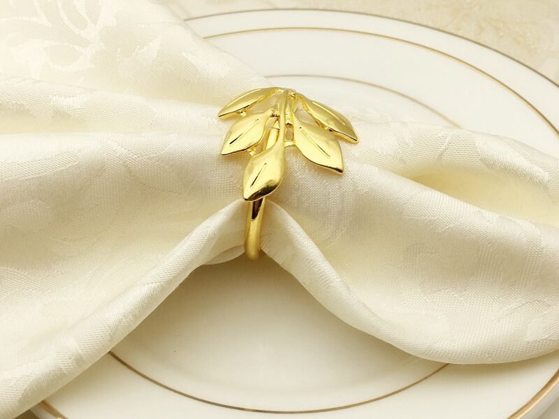Gold Leaf Napkin Ring