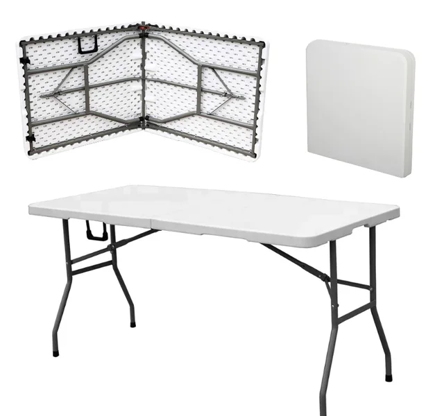 Rectangular 8 Inch Folding Table