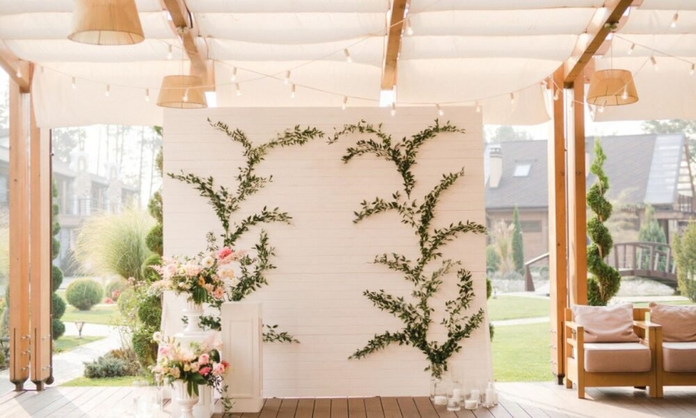 Wedding Plush Greenery Backdrop