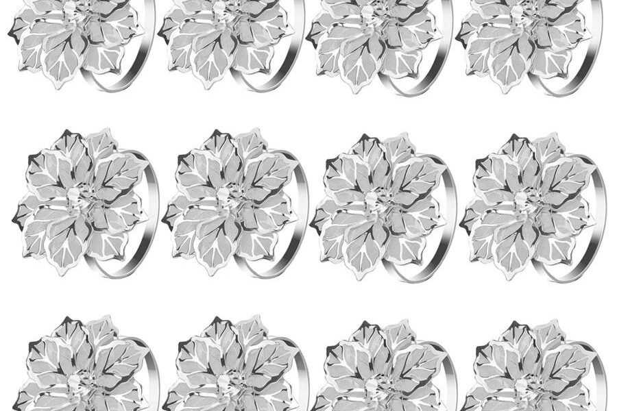 Silver Flower Napkin Ring