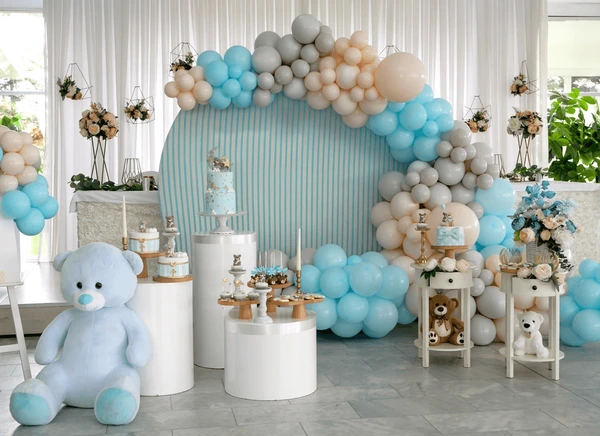 Birthday Baby Blue Arch