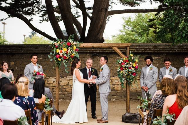 Wedding Backyard Floral Backdrop